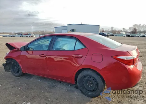 2015 Toyota Corolla L z USA, uszkodzony, nr VIN 2T1BURHE8FC463357